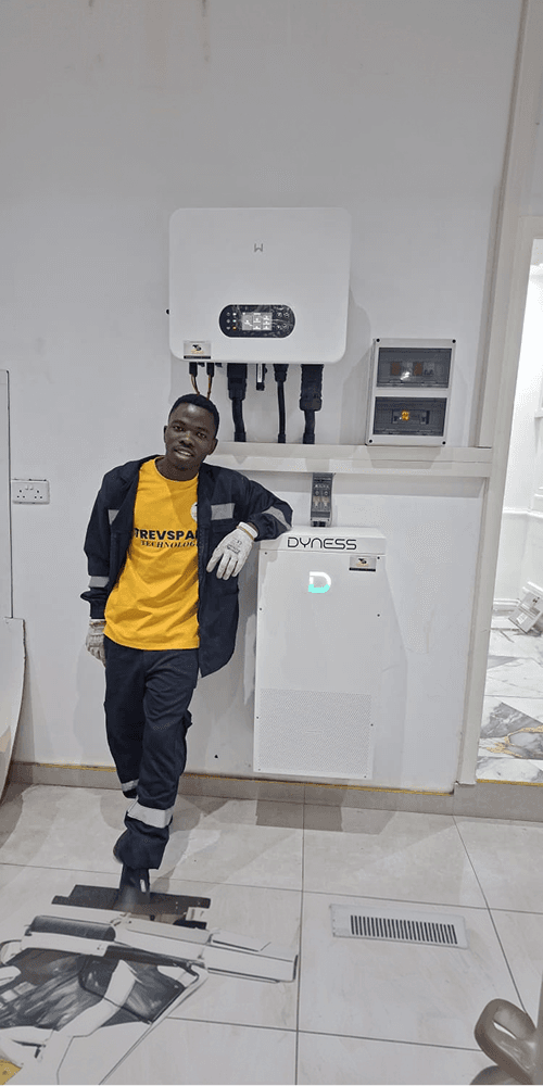 Combined solar system with inverter and battery - TrevSpark Completed Work