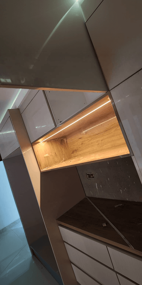 Lighting on room divider - TrevSpark Completed Work